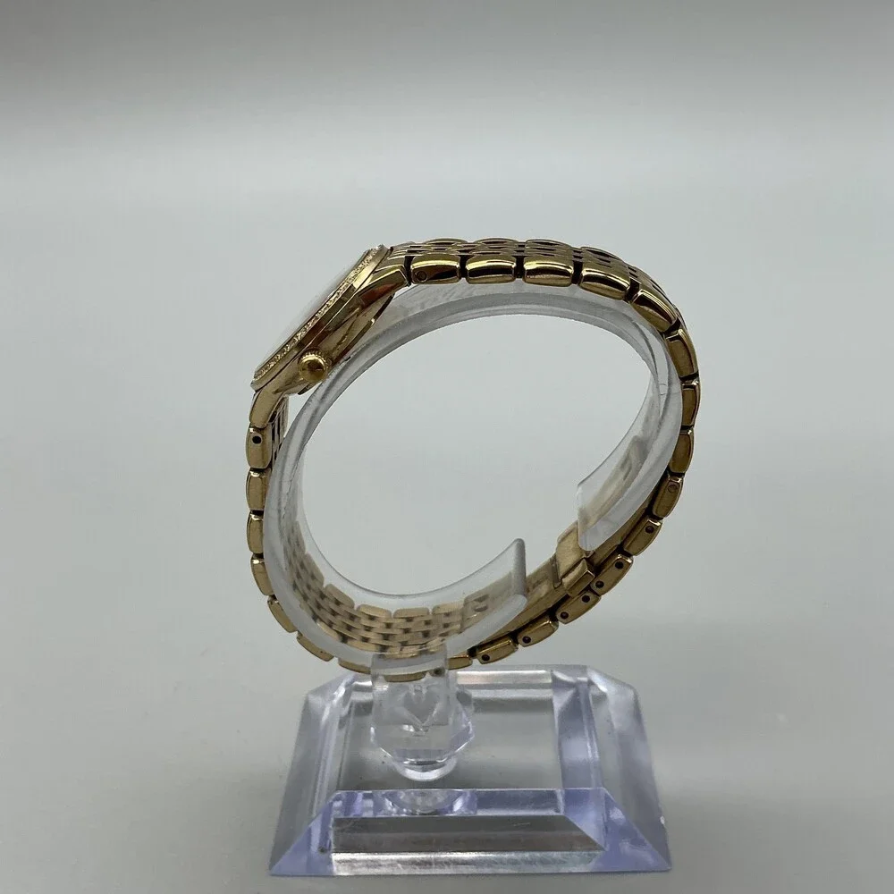 Rotary Windsor Womens Watch 24mm MOP White Dial Gold Tone New Battery 6.5